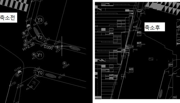 건축도면을 토목도면으로 변경하고 싶습니다.(이미지추가)