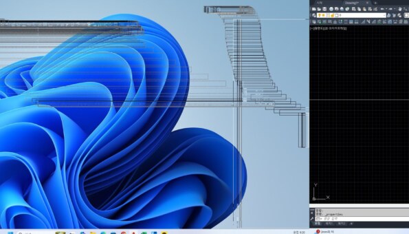 도구막대 이동시 미리보기가 안됩니다.